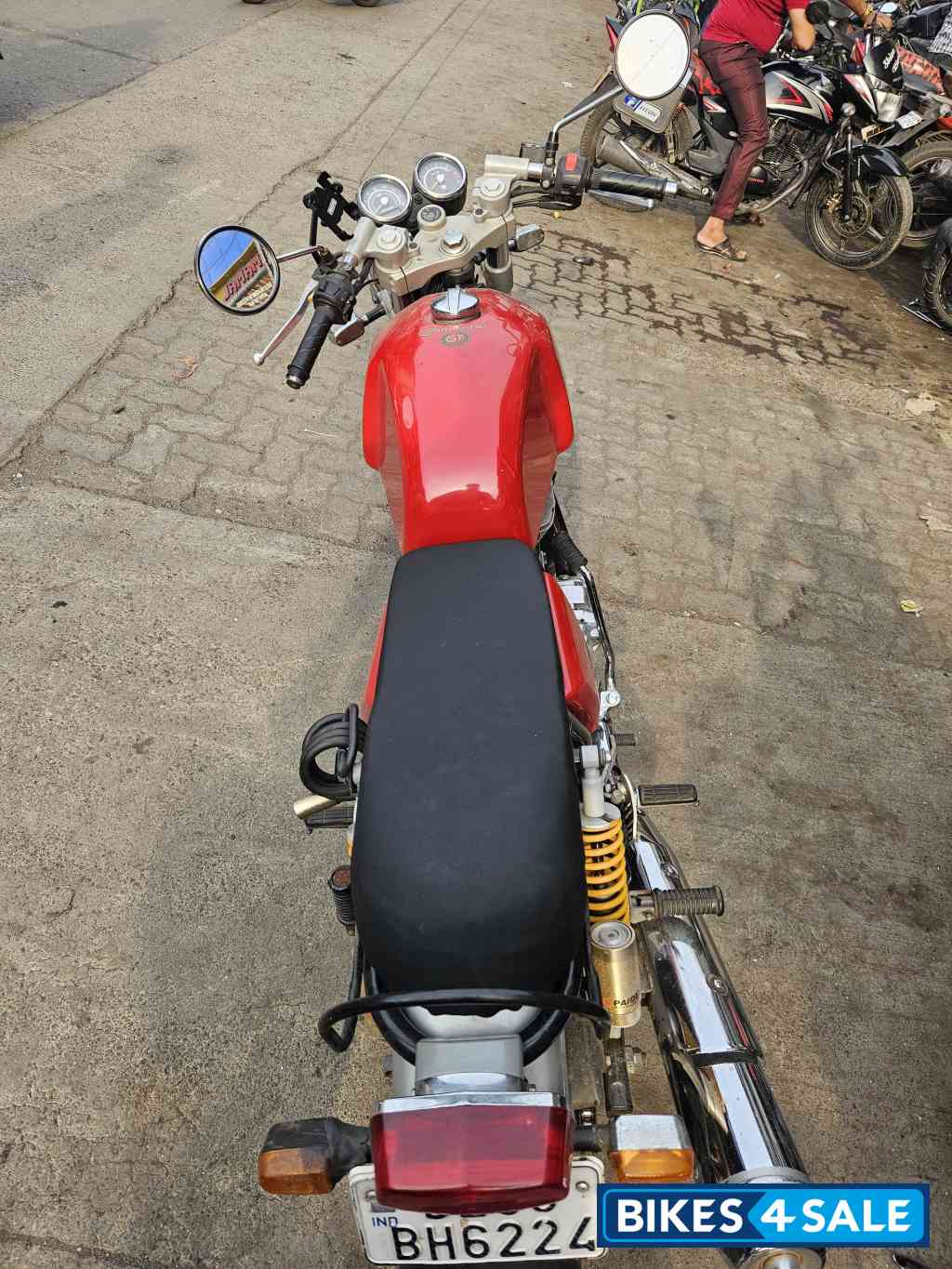 Red Royal Enfield Continental GT 535