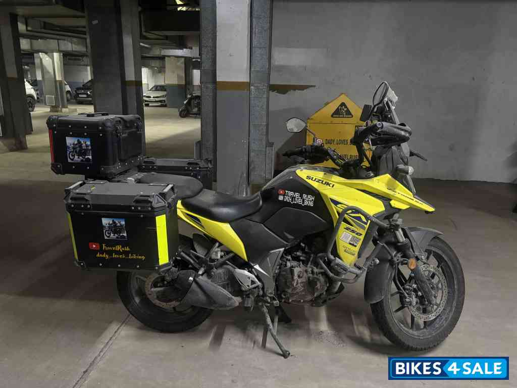 Yellow Suzuki V-Strom 250