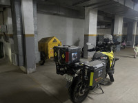 Yellow Suzuki V-Strom 250