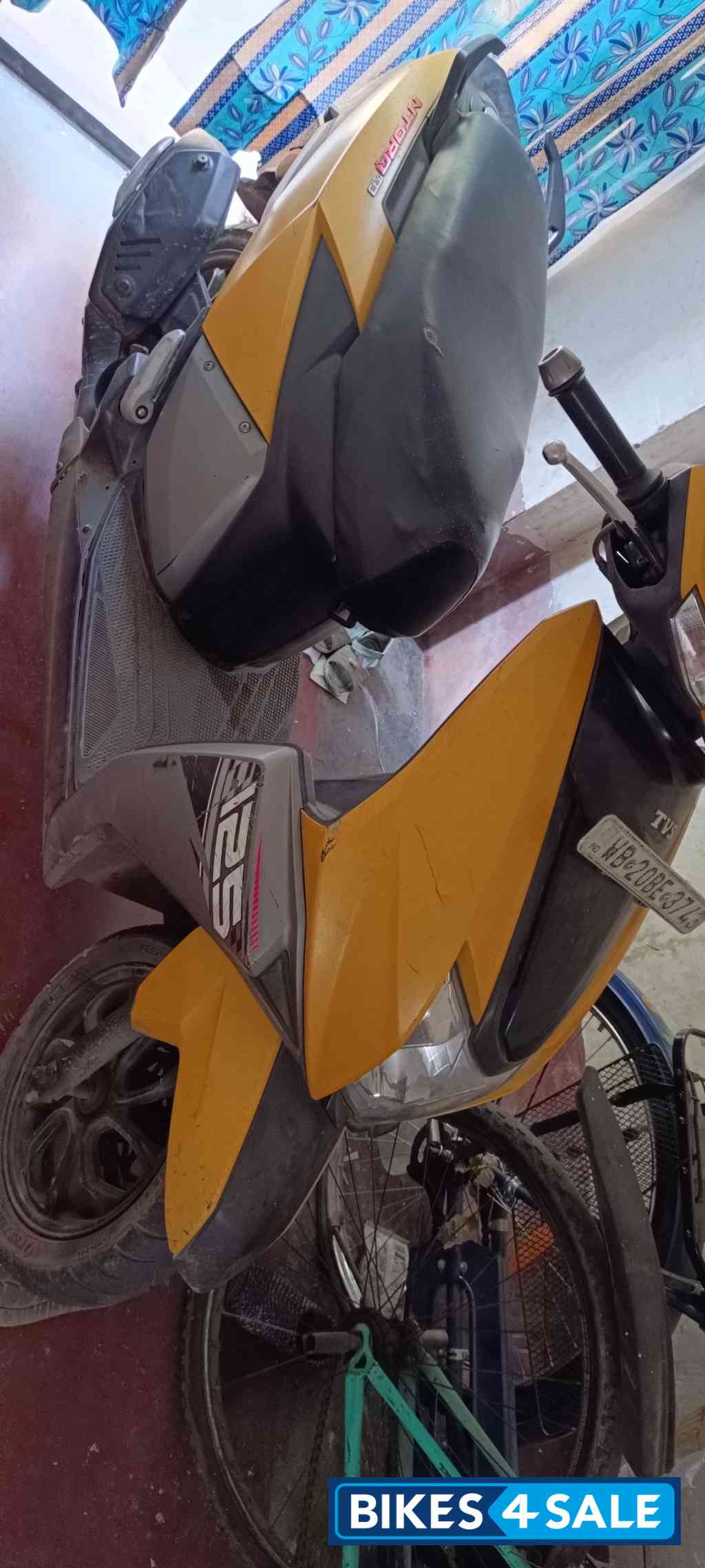 Yellow TVS NTORQ 125