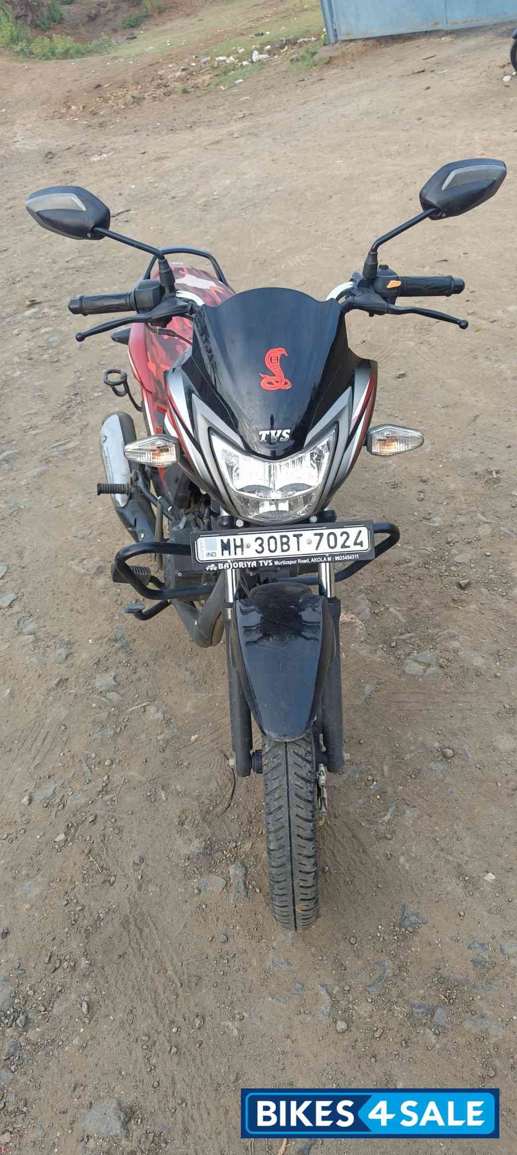 Black And Red TVS Star City Plus