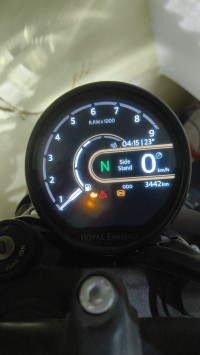 Blue Royal Enfield Guerrilla 450