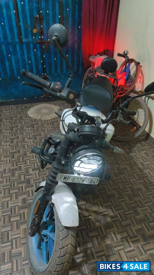 Blue Royal Enfield Guerrilla 450