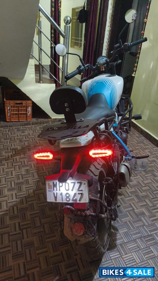 Blue Royal Enfield Guerrilla 450