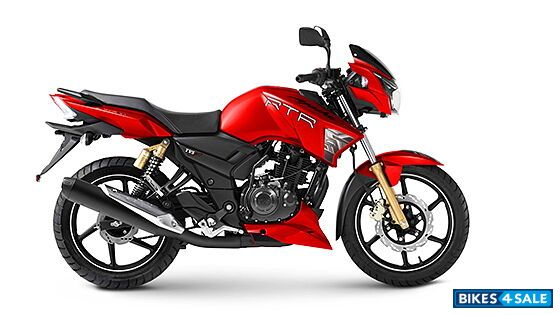 Matt Red TVS Apache RTR 180