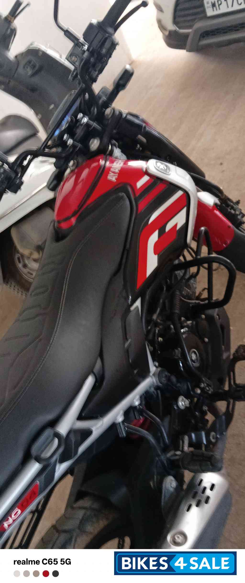 Red And Black Bajaj Freedom 125 NG04 Disc LED