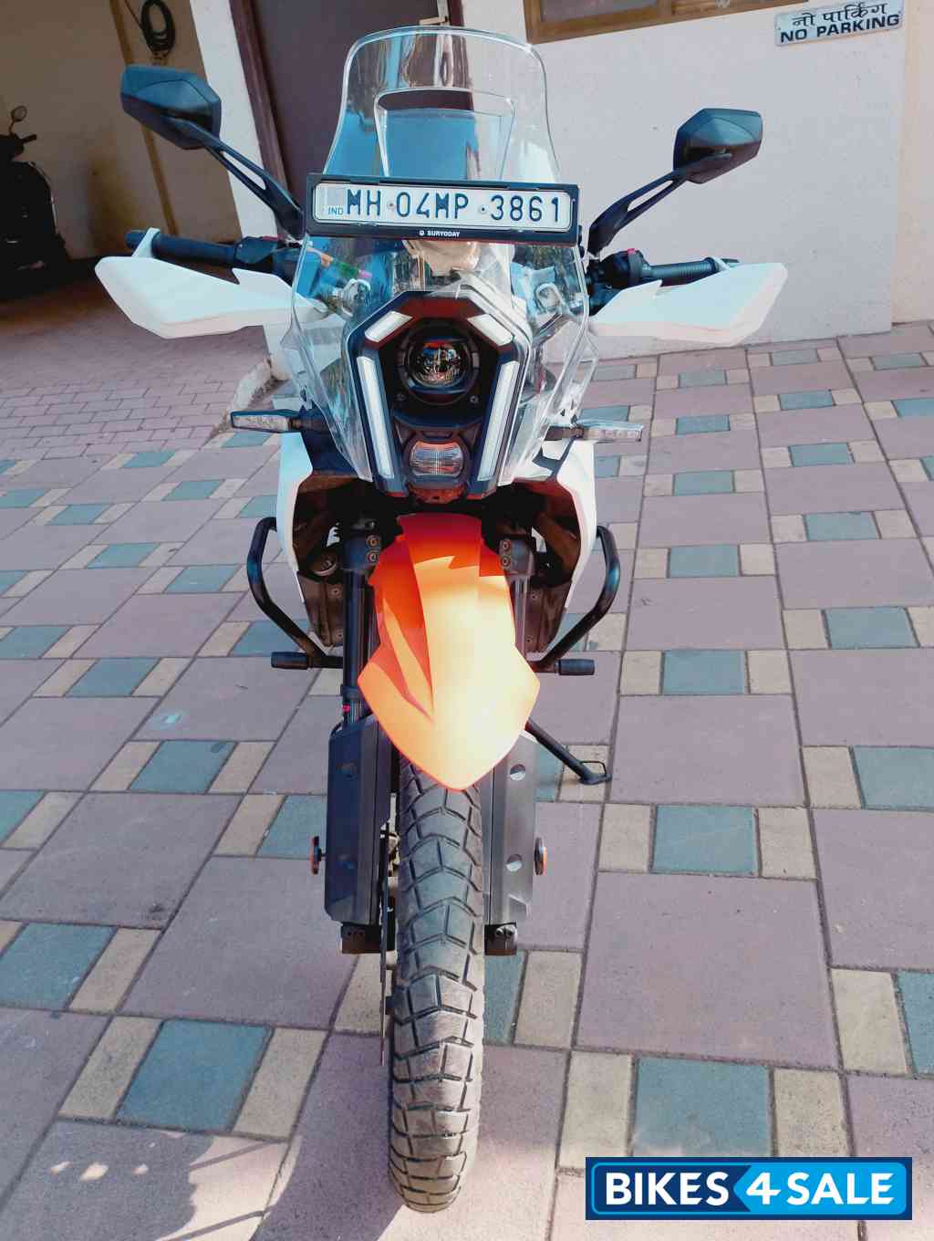White KTM 390 Adventure X 2025