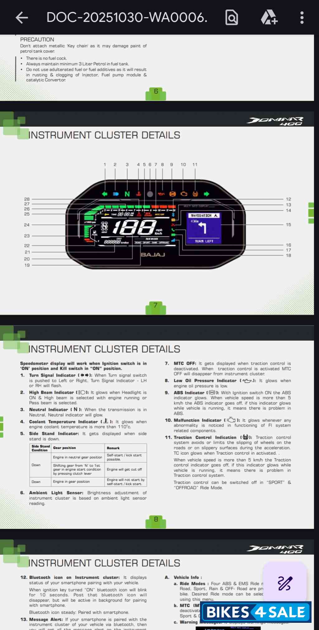 Green Bajaj Dominar 400 2025 Green Bajaj Dominar 400 2025