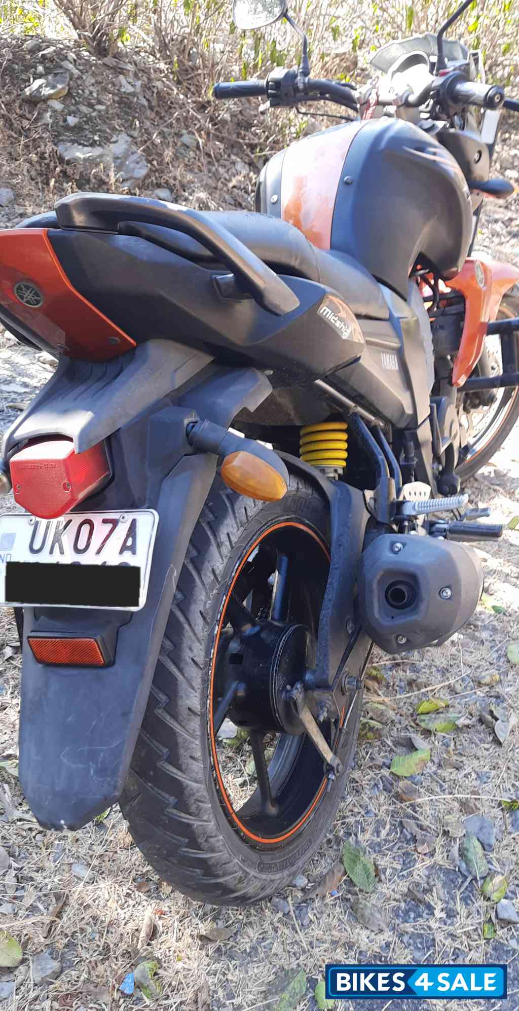 Orange Black Yamaha FZ-S