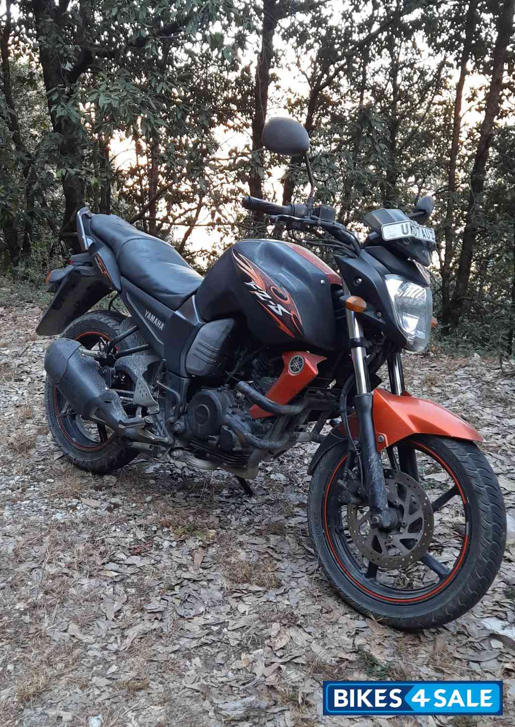 Orange Black Yamaha FZ-S