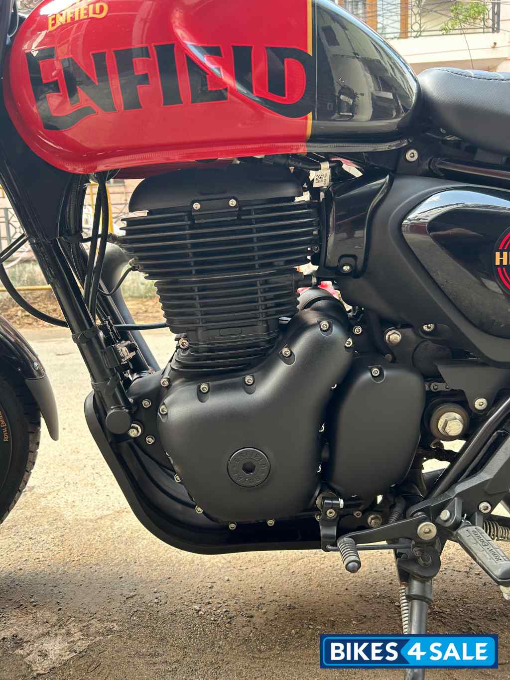 Red & Black Royal Enfield Hunter 350 Metro