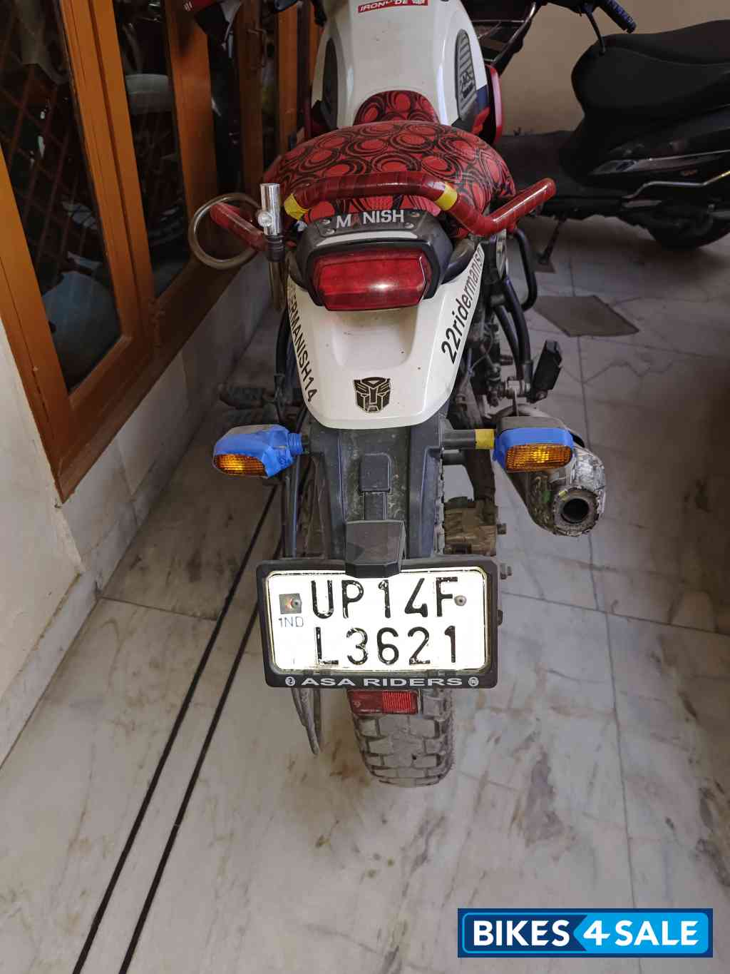 White Flame Royal Enfield Scram 411