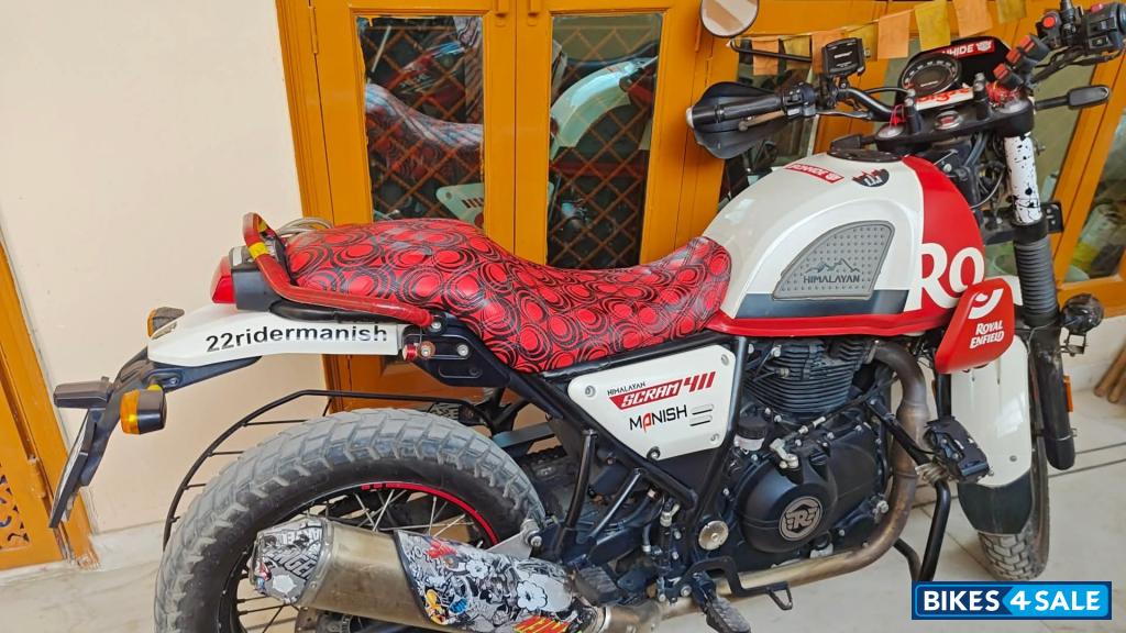 White Flame Royal Enfield Scram 411