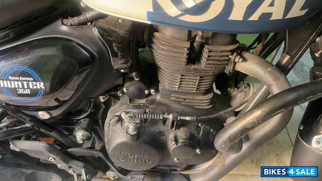 Rebel Blue Royal Enfield Hunter 350 Metro