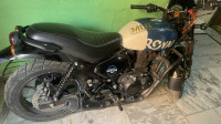 Rebel Blue Royal Enfield Hunter 350 Metro
