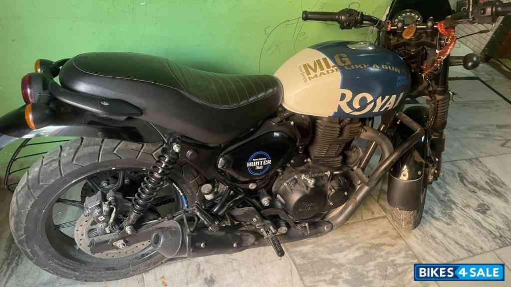Rebel Blue Royal Enfield Hunter 350 Metro