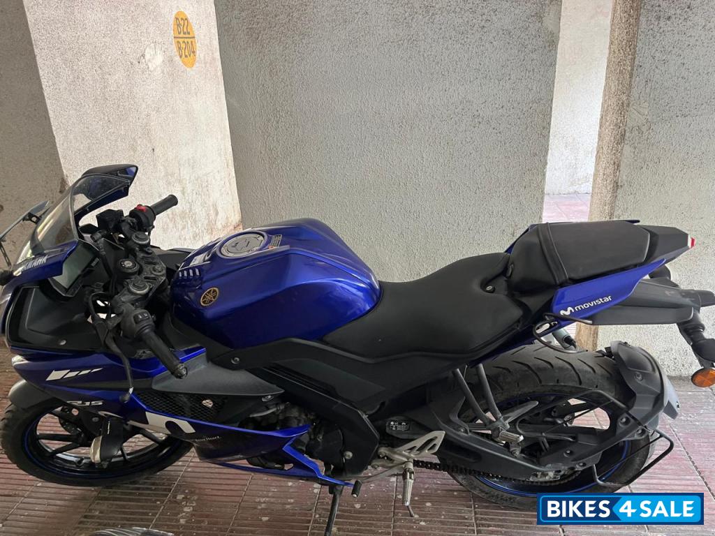 Blue Yamaha YZF R15 V3