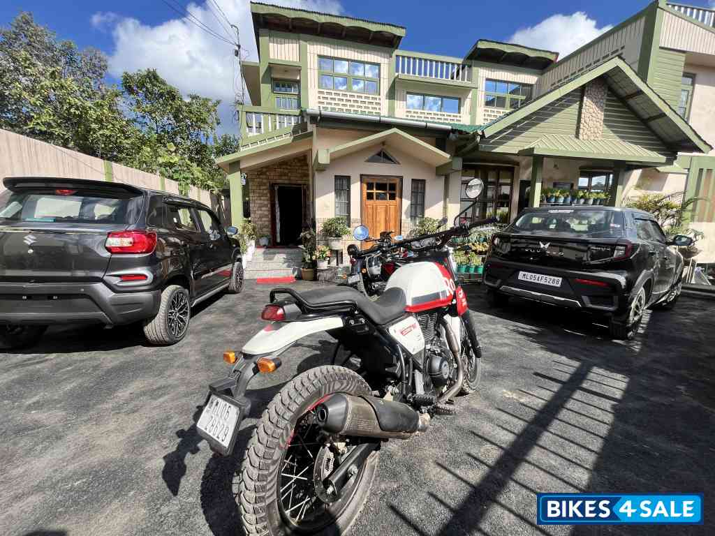 White Flame Royal Enfield Scram 411