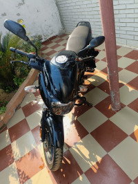 Black Bajaj Pulsar 125 Neon Disc Single Seat