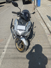 Black And Silver Yamaha Aerox 155
