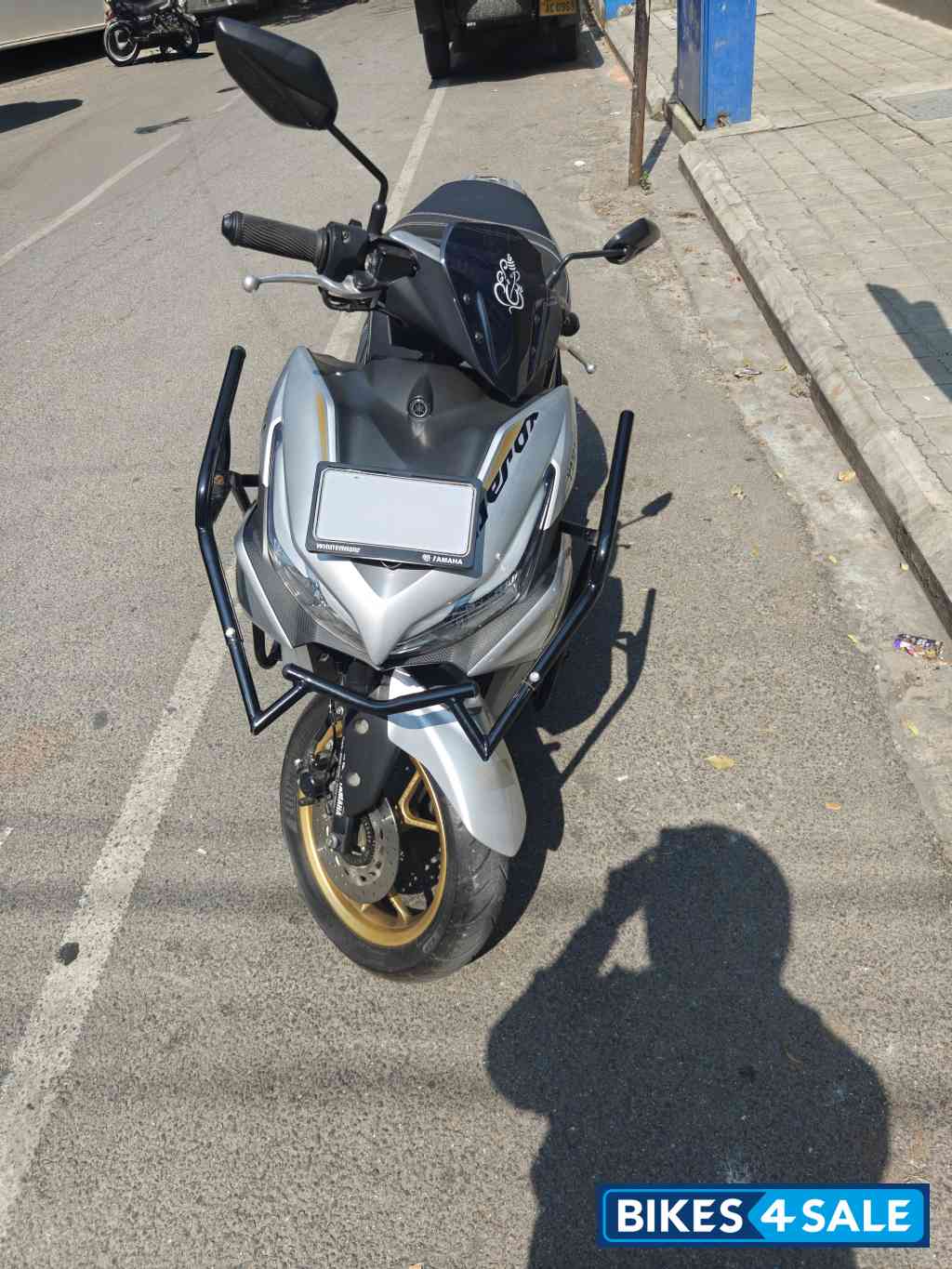 Black And Silver Yamaha Aerox 155