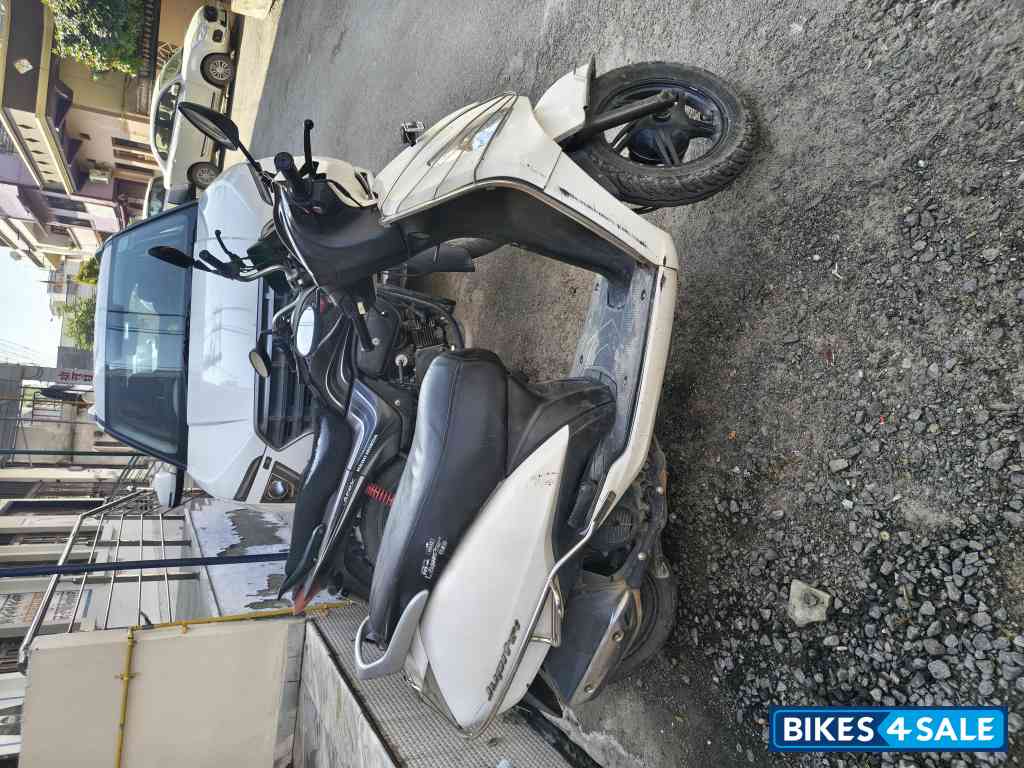 White TVS Jupiter