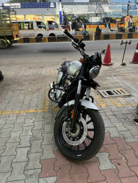 Silver Yezdi Roadster Chrome