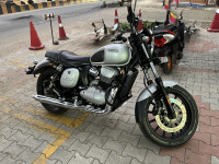 Silver Yezdi Roadster Chrome