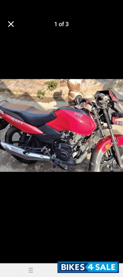 Red TVS Sport BS6