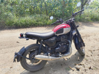 Rebel Red Yezdi Scrambler Dual Tone