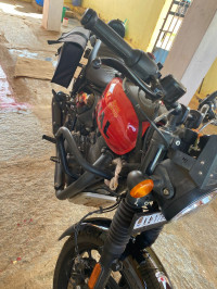 Dapper Red And Black Royal Enfield Hunter 350 Metro