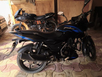 Blue Bajaj Pulsar 125 Carbon Fibre Disc Single Seat