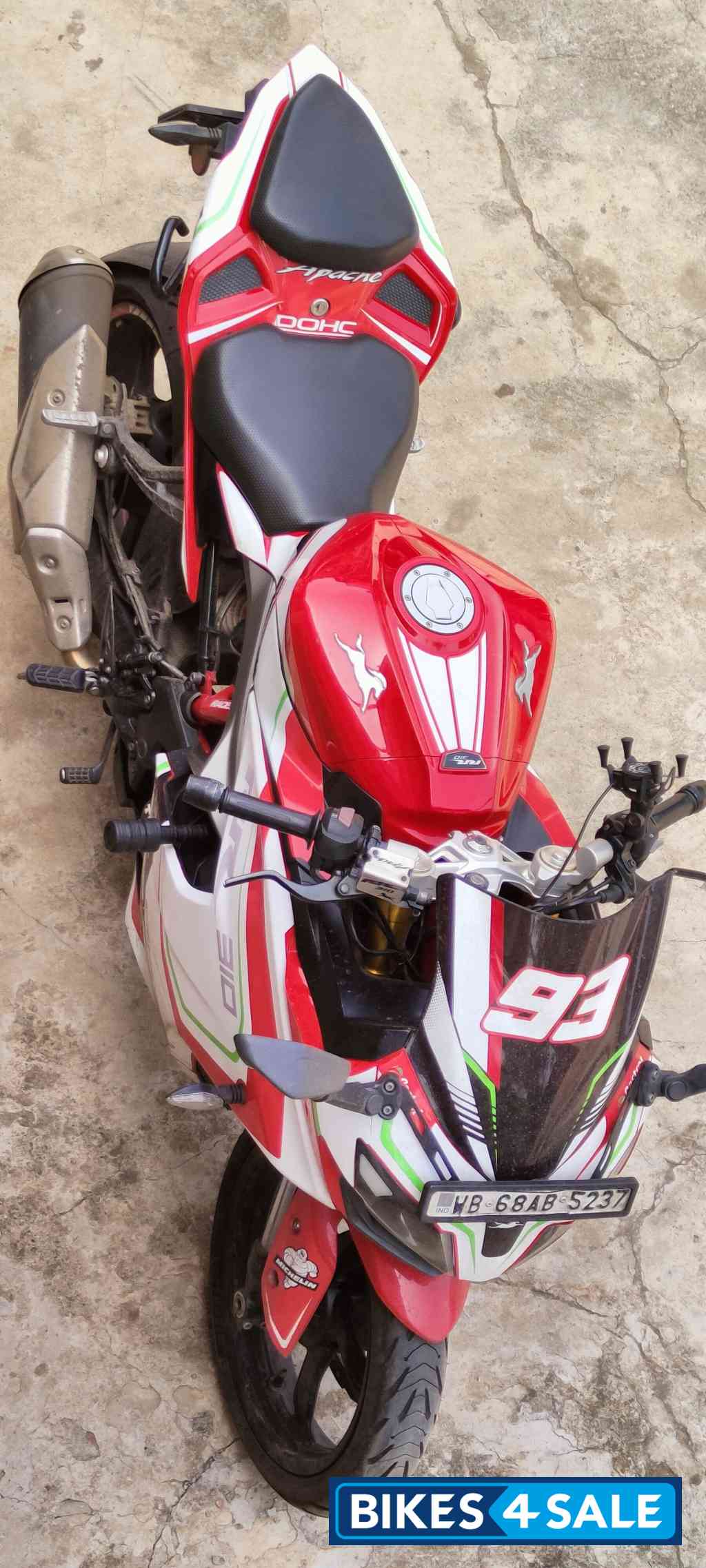 Red TVS Apache RR 310