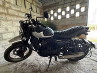 Mean Green Yezdi Scrambler Dual Tone