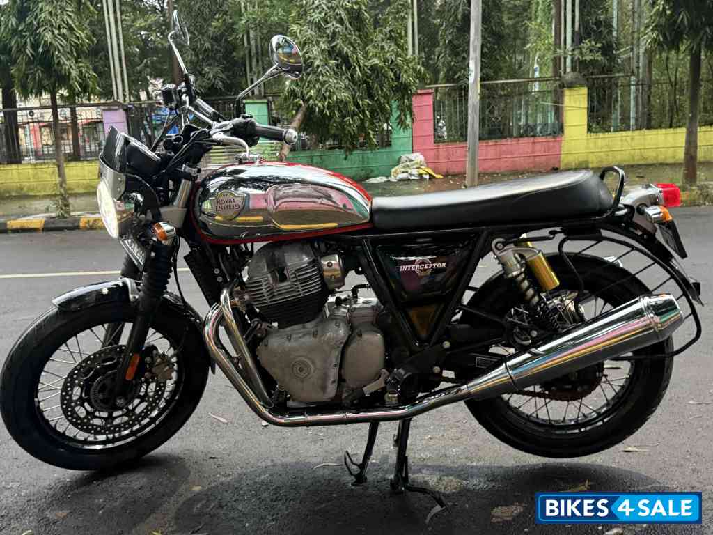 Chrome & Red Royal Enfield Interceptor 650 Twin