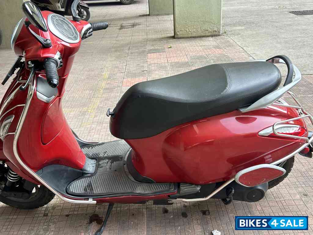 Cherry Red Bajaj Chetak Premium 2023 Edition