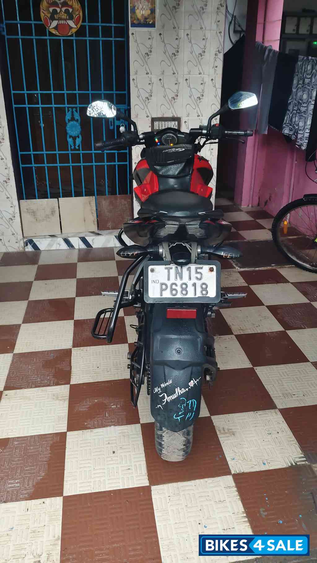 Red And Black Bajaj Pulsar N160 Dual Channel ABS
