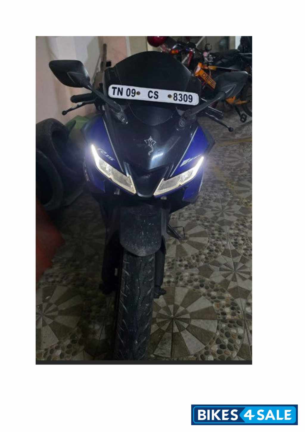 Blue Yamaha YZF R15 V3