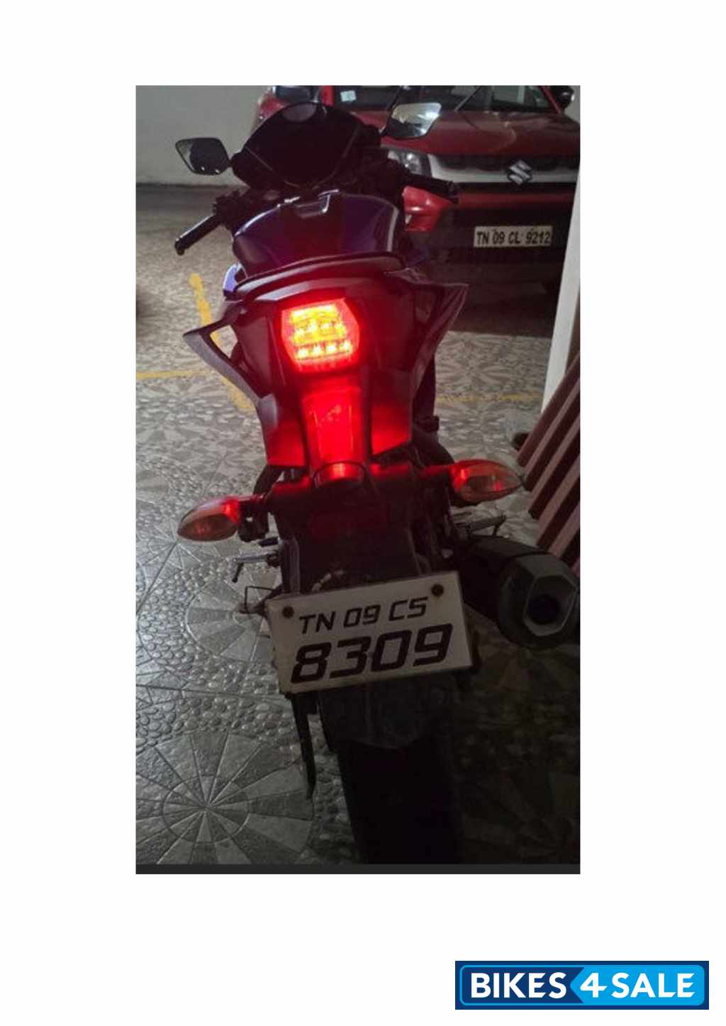 Blue Yamaha YZF R15 V3