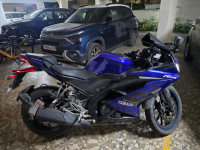 Blue Yamaha YZF R15 V3