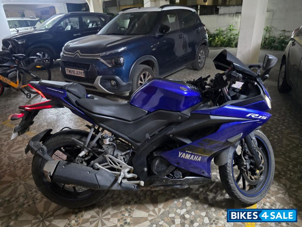 Blue Yamaha YZF R15 V3