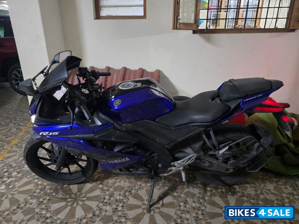 Blue Yamaha YZF R15 V3