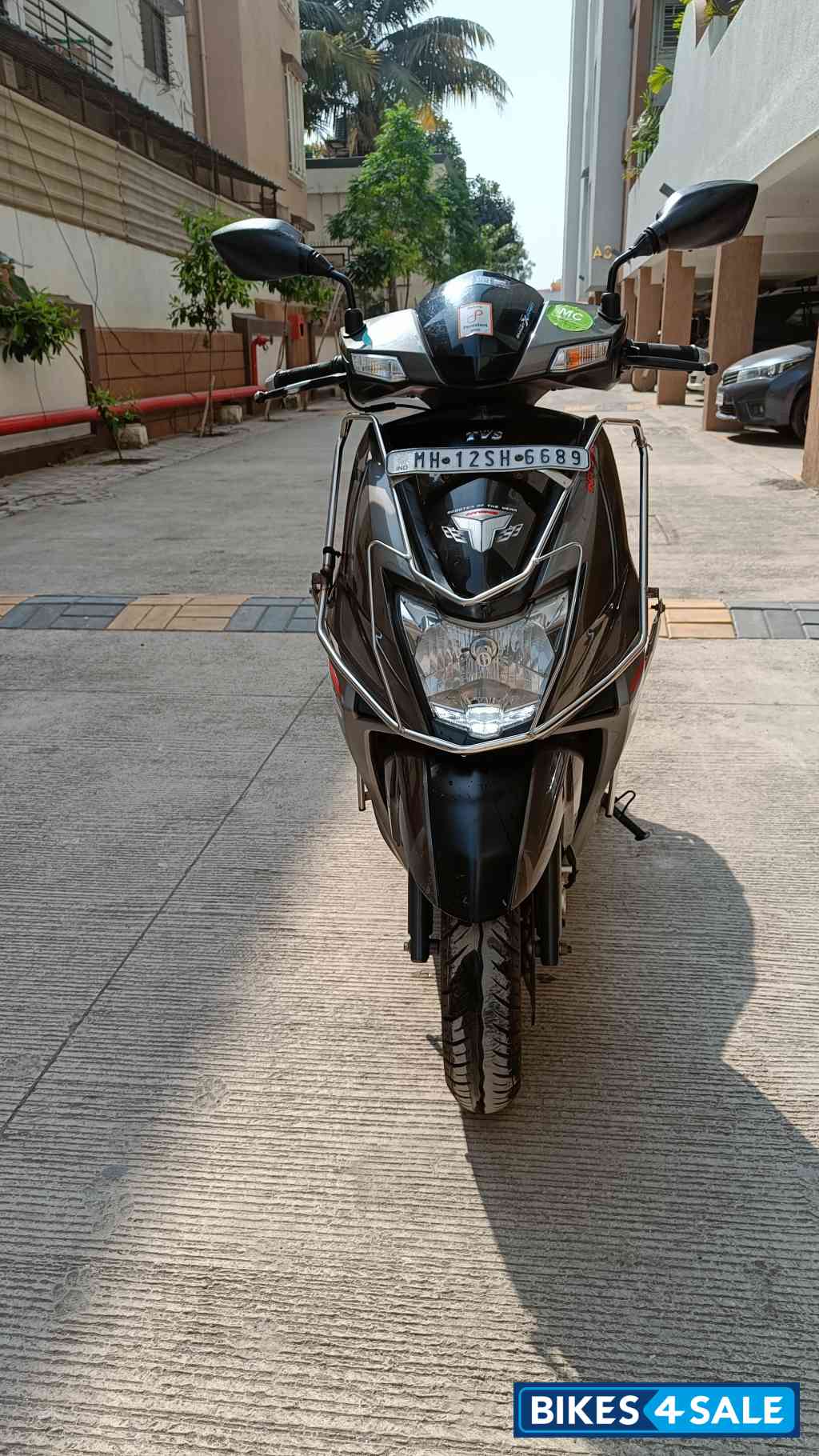 Grey Black TVS NTORQ 125