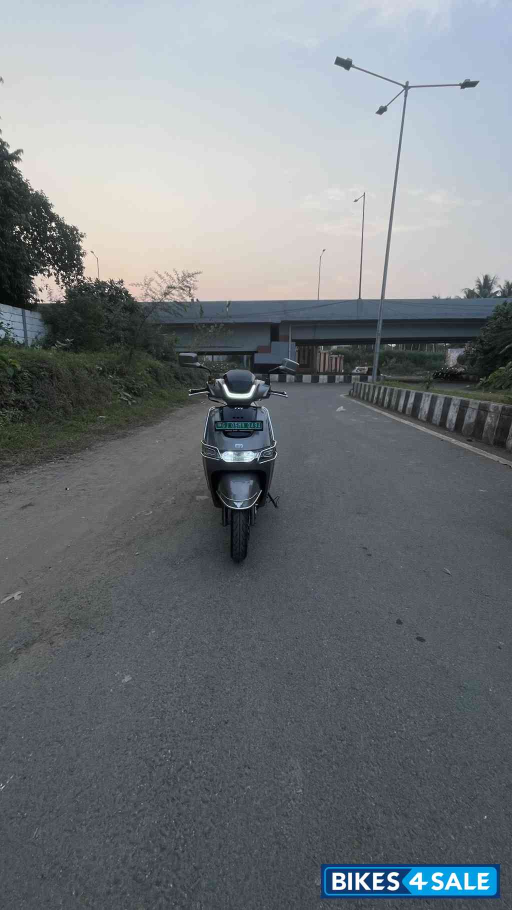 Sliver TVS iQube Electric