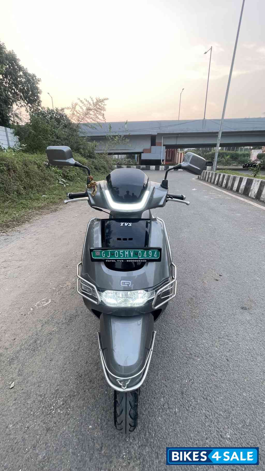 Sliver TVS iQube Electric