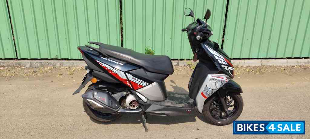 Black+silver TVS NTORQ Super Squad Edition