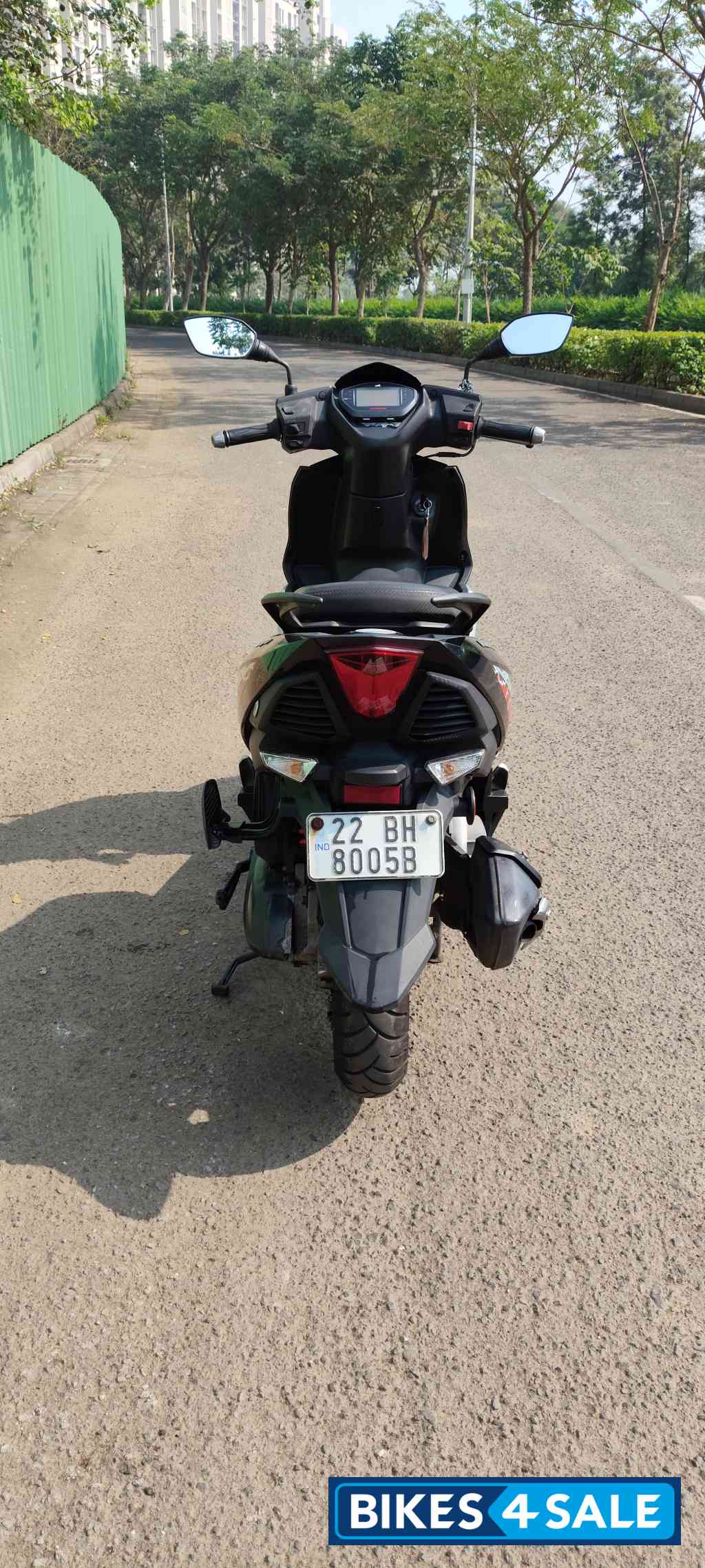 Black+silver TVS NTORQ Super Squad Edition