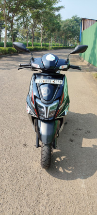 Black+silver TVS NTORQ Super Squad Edition