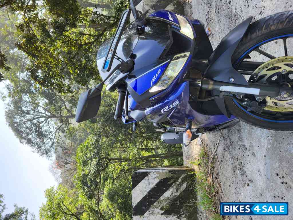 Blue Yamaha YZF R15 V3