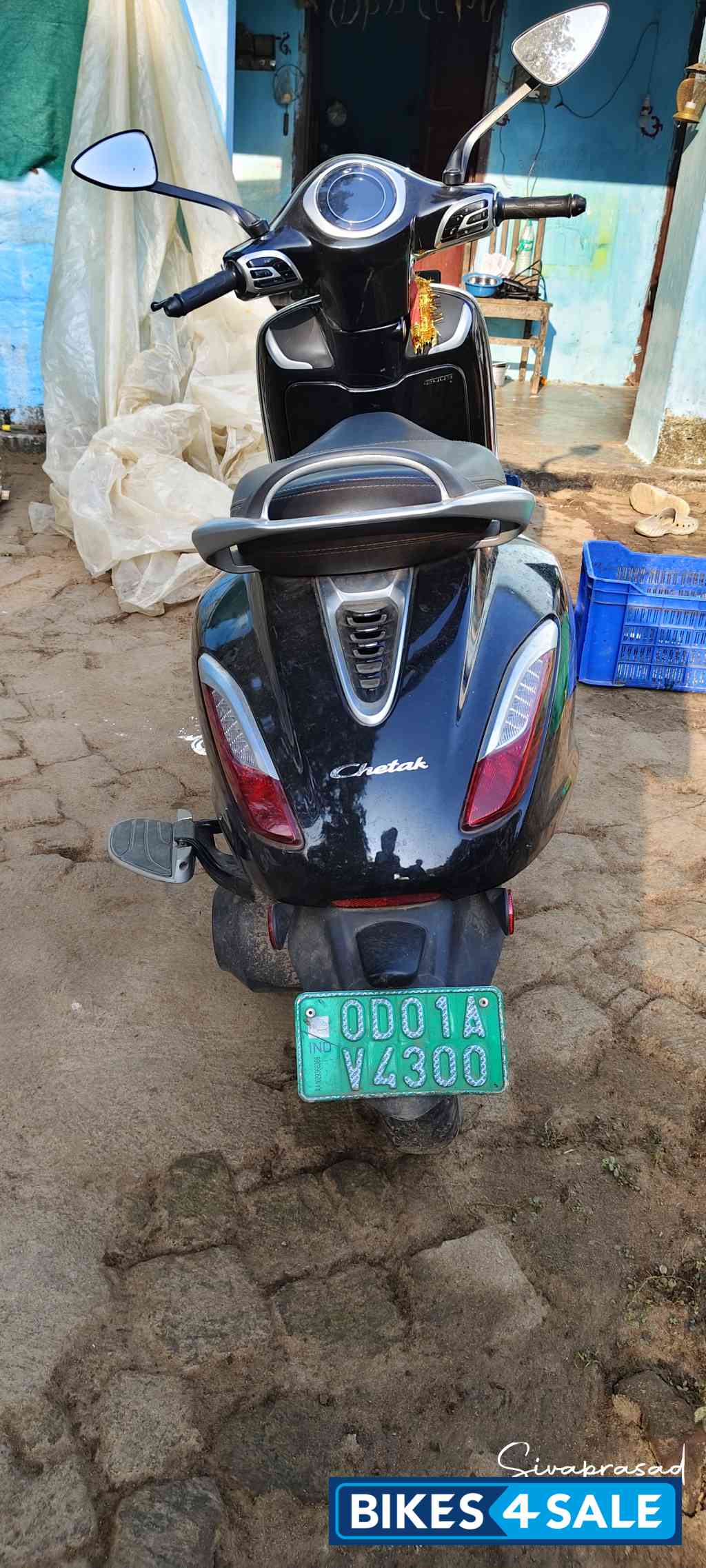 Black Bajaj Chetak Urbane